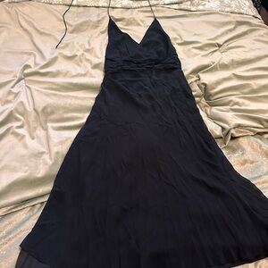 Elegant Black V-Neck Dress